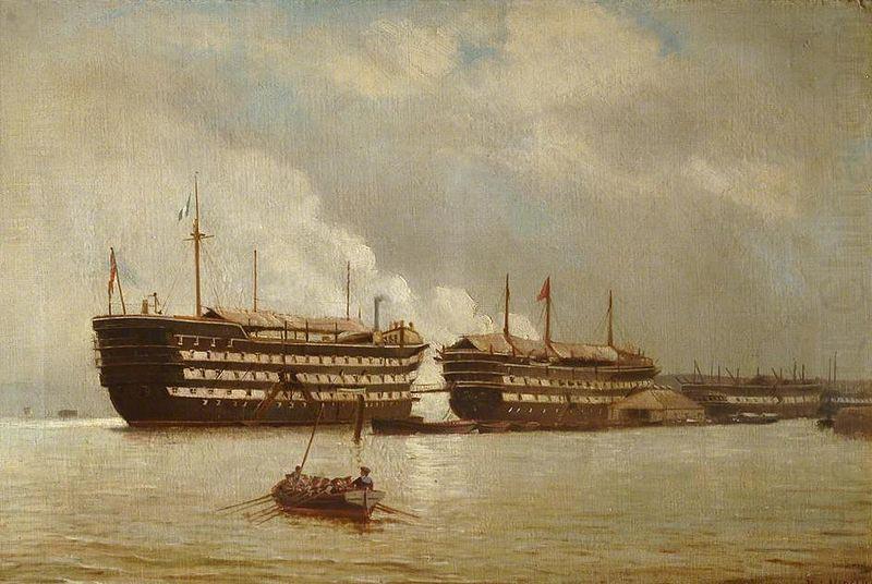 Henry J. Morgan HMS 'Excellent' and HMS 'Illustrious' by Henry J. Morgan china oil painting image